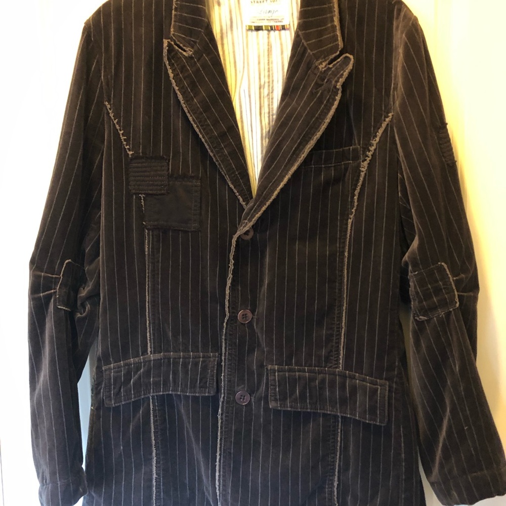 Triple Five Soul distressed suede sport coa jacket